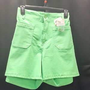 CHARLIE B Bright Green Women's Shorts
